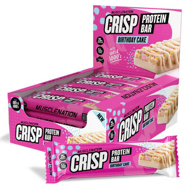Muscle Nation Crisp Protein Bar 50g x12 - Image 2