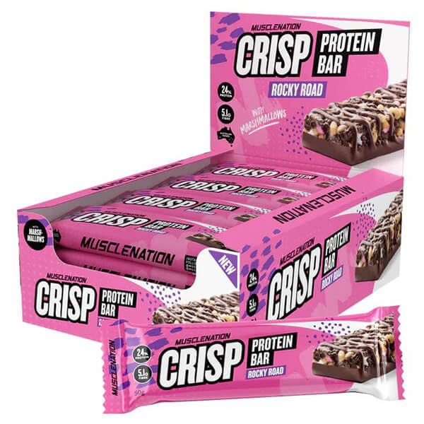 Muscle Nation Crisp Protein Bar 50g x12 - Image 3