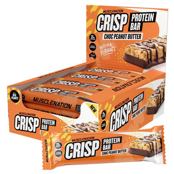 Muscle Nation Crisp Protein Bar 50g x12 - Image 4