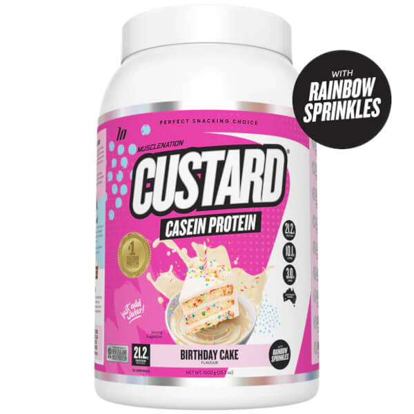 Muscle Nation Custard Casein Protein 25 Serves CLEARANCE Short Dated end of 08/2026 - Image 2