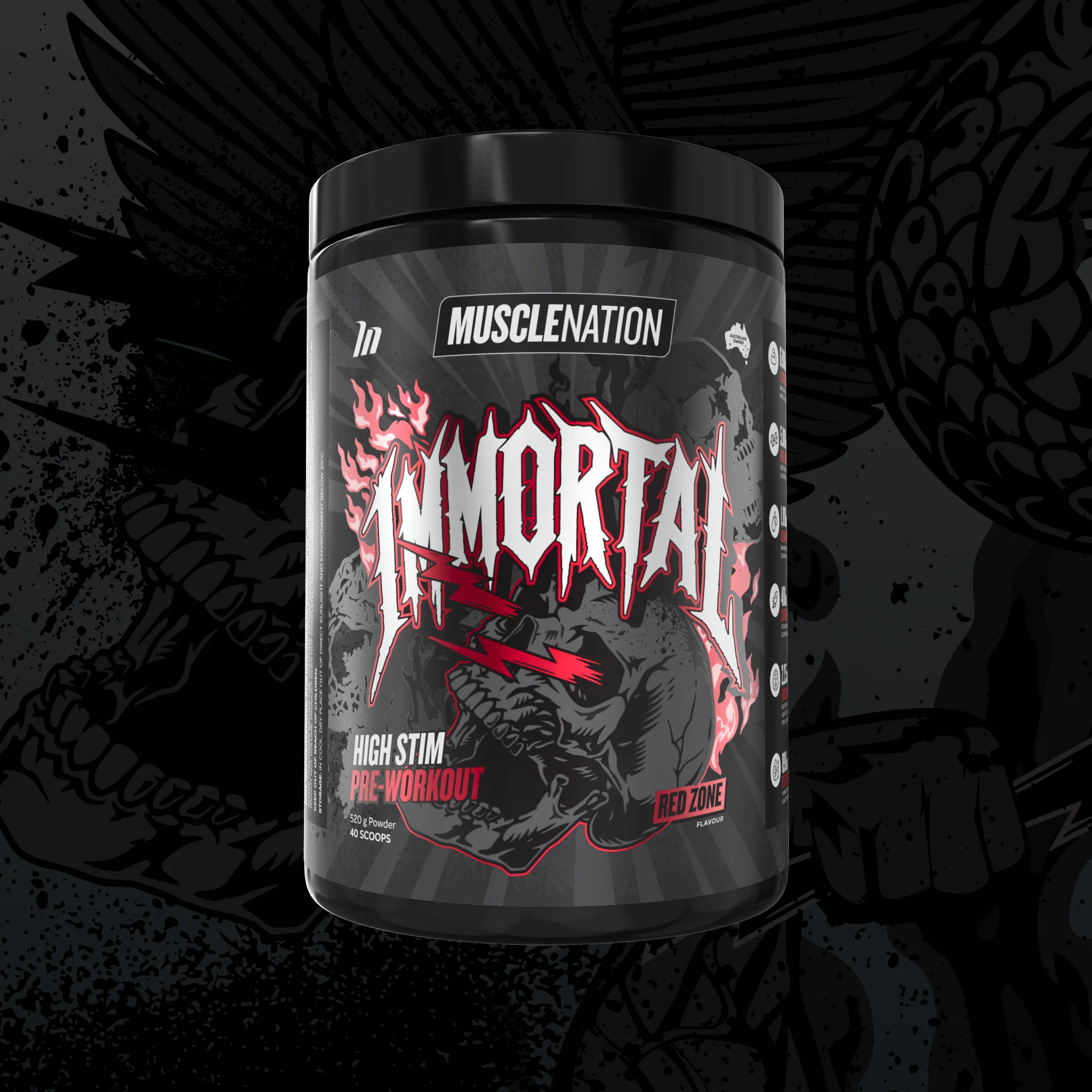 MUSCLE NATION IMMORTAL PRE-WORKOUT - Image 3
