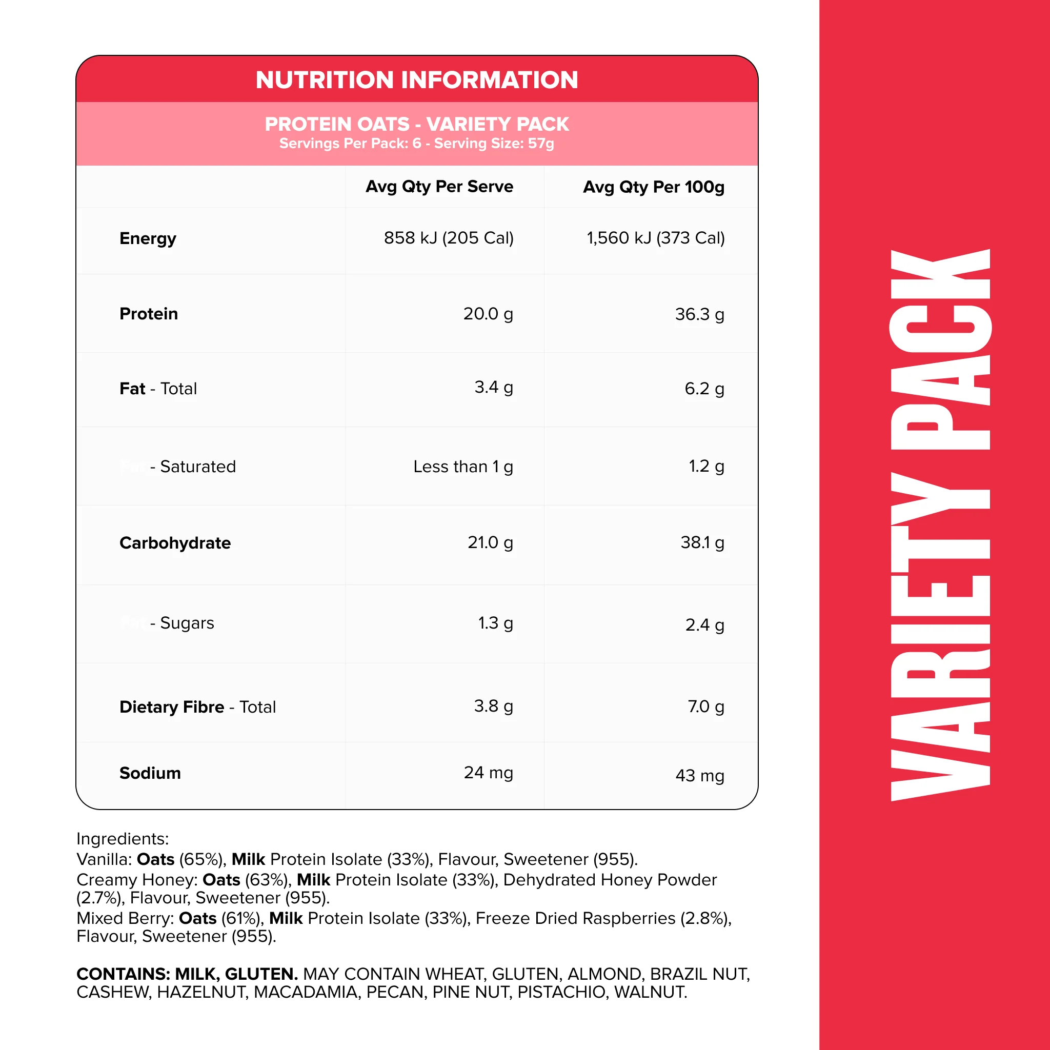 MUSCLE NATION PROTEIN QUICK OATS - Image 3