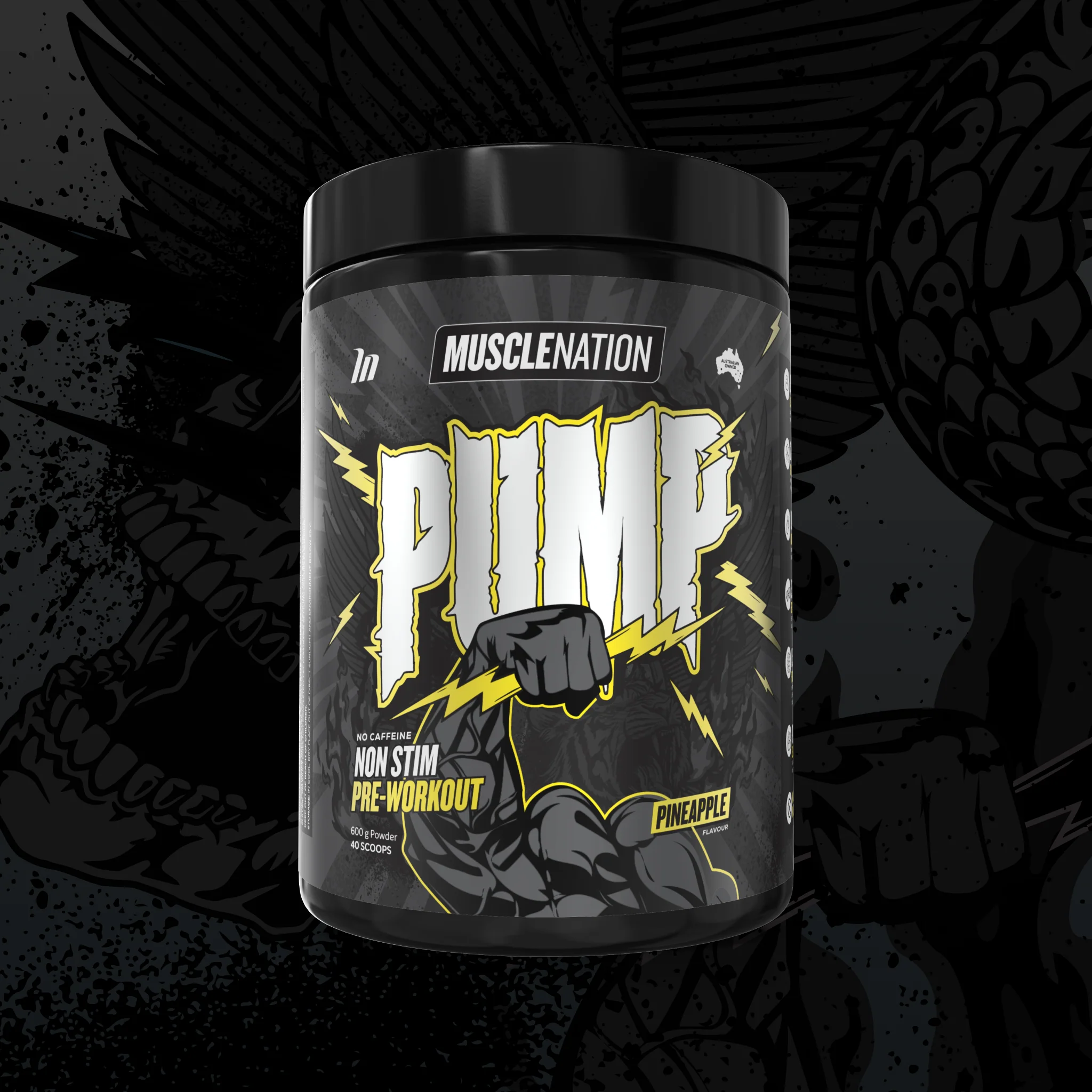 MUSCLE NATION PUMP PRE-WORKOUT (CAFFEINE FREE) - Image 2