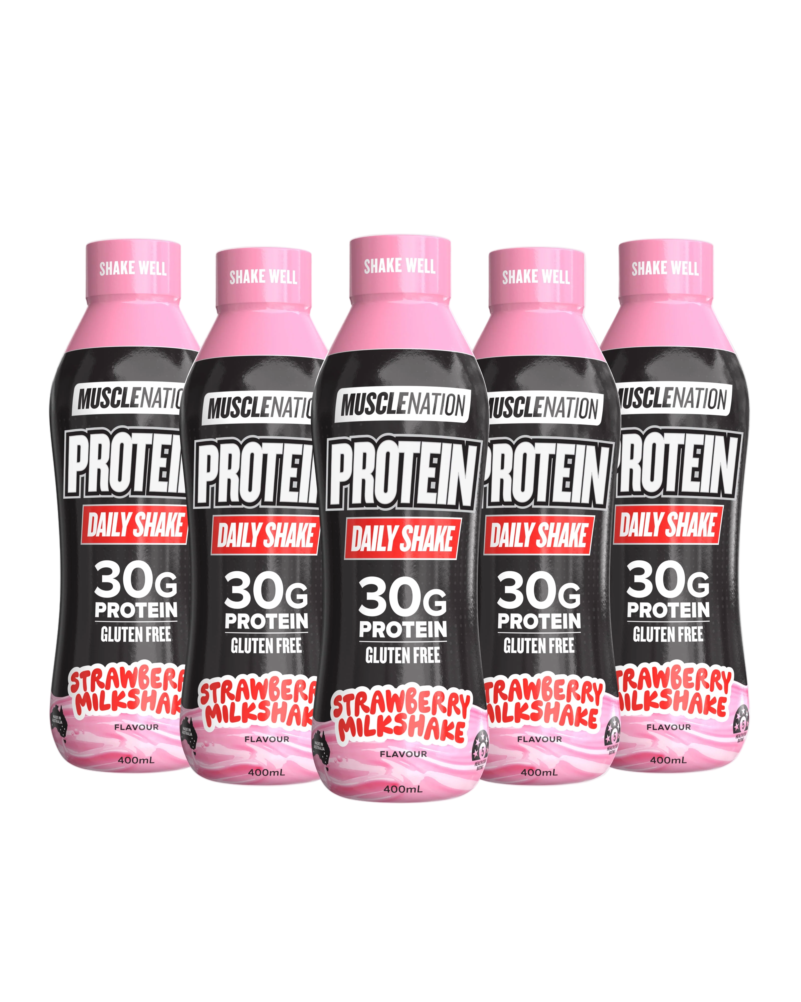 MUSCLE NATION DAILY SHAKE RTD - Protein Shake - Box of 6
