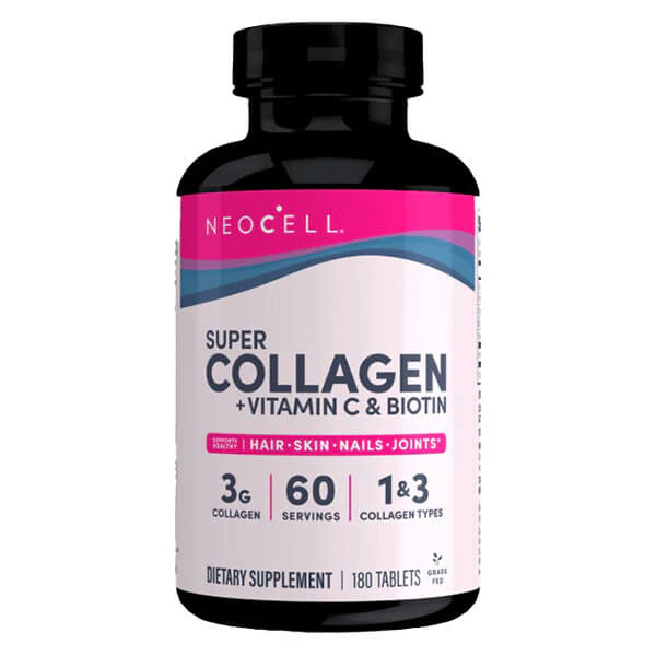 NeoCell Super Collagen + Vitamin C & Biotin 180 Tabs - Image 3