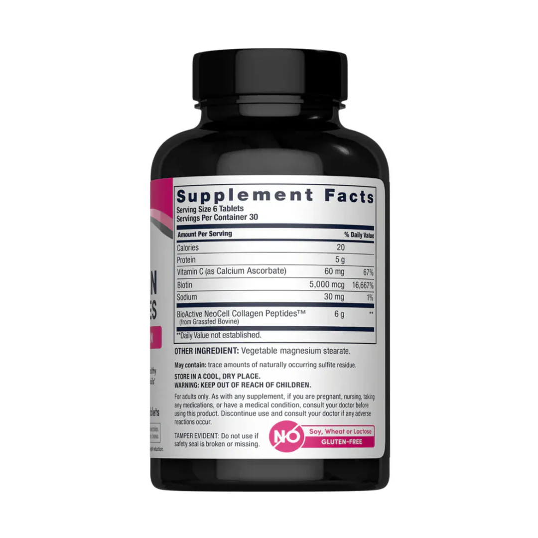 NeoCell Super Collagen + Vitamin C & Biotin 180 Tabs - Image 4
