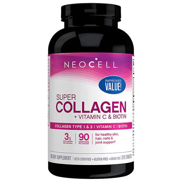 NeoCell Super Collagen + Vitamin C & Biotin 270 Tabs - Image 3
