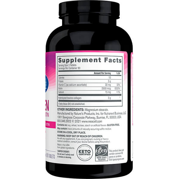 NeoCell Super Collagen + Vitamin C & Biotin 270 Tabs - Image 4