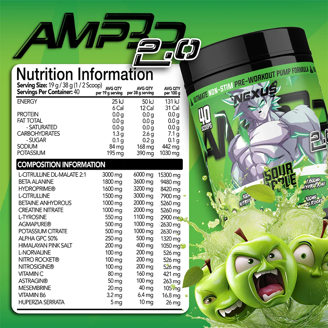 Nexus AMP3D 2.0 Non-Stim Pre-Workout - Image 6