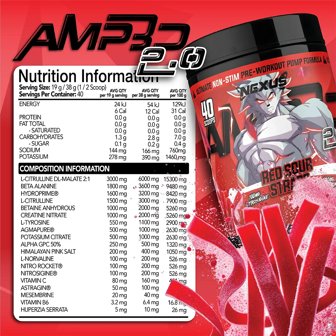 Nexus AMP3D 2.0 Non-Stim Pre-Workout - Image 8