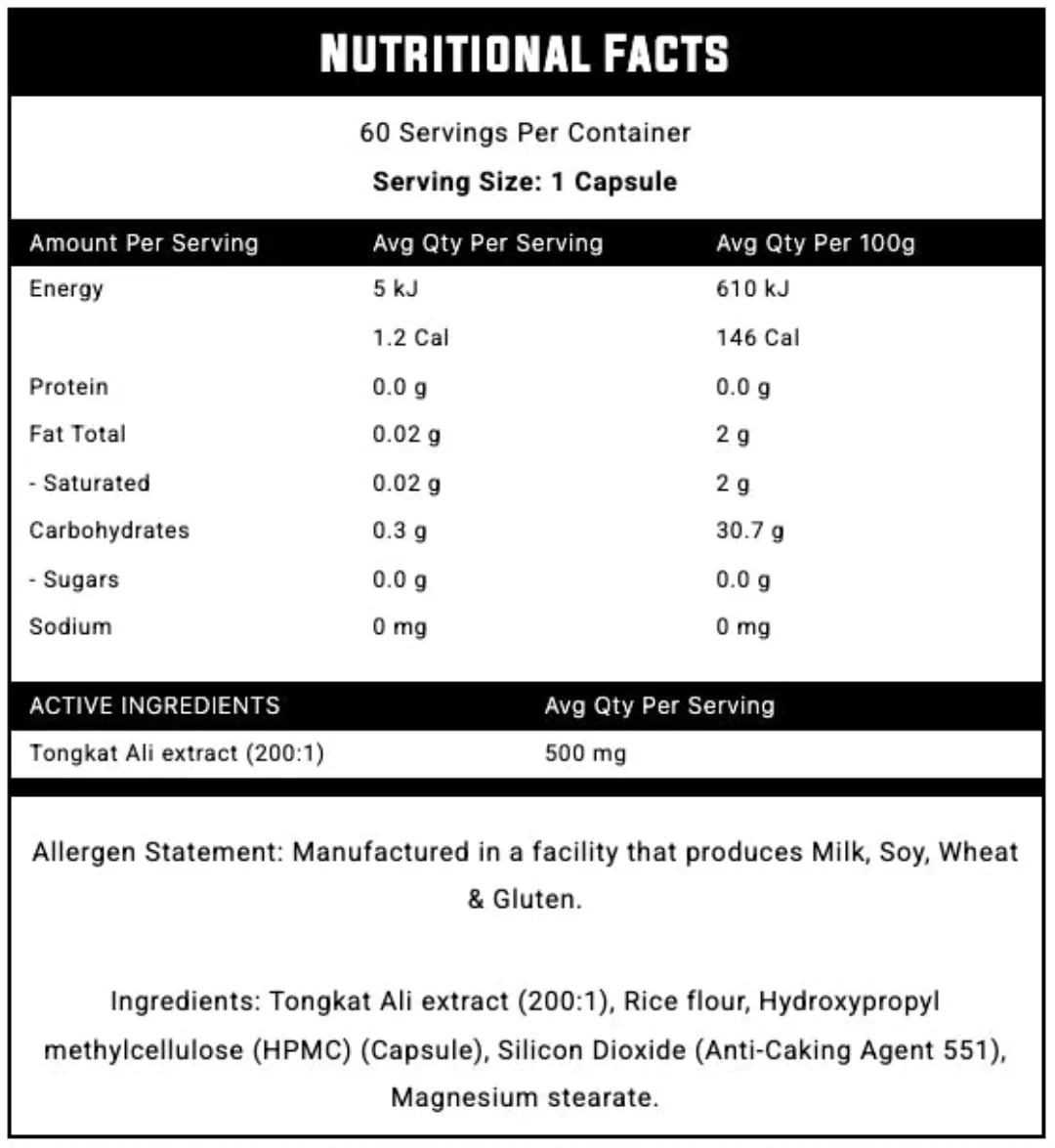 Nexus Tongkat Ali Testosterone Capsules - Image 2