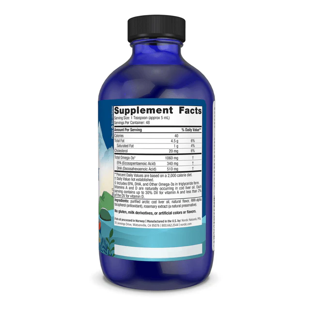 Nordic Naturals Arctic Cod Liver Oil 237ml - Image 5