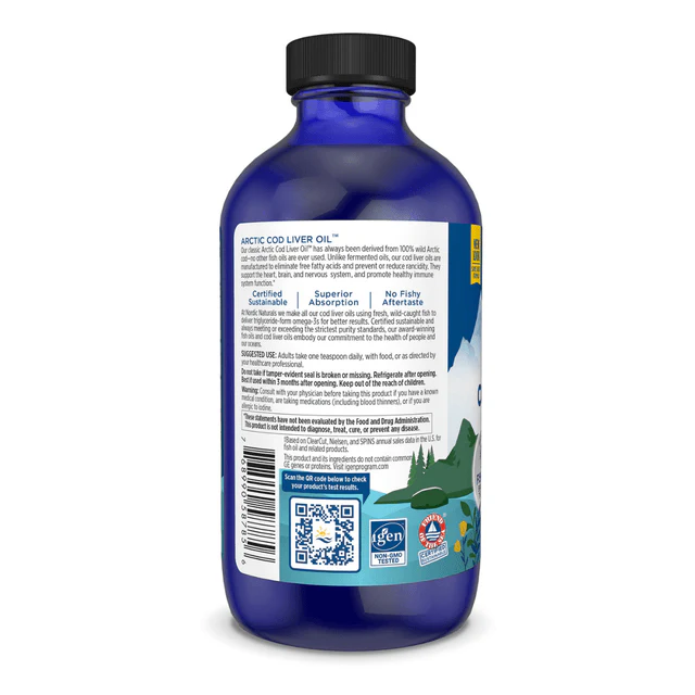 Nordic Naturals Arctic Cod Liver Oil 237ml - Image 6