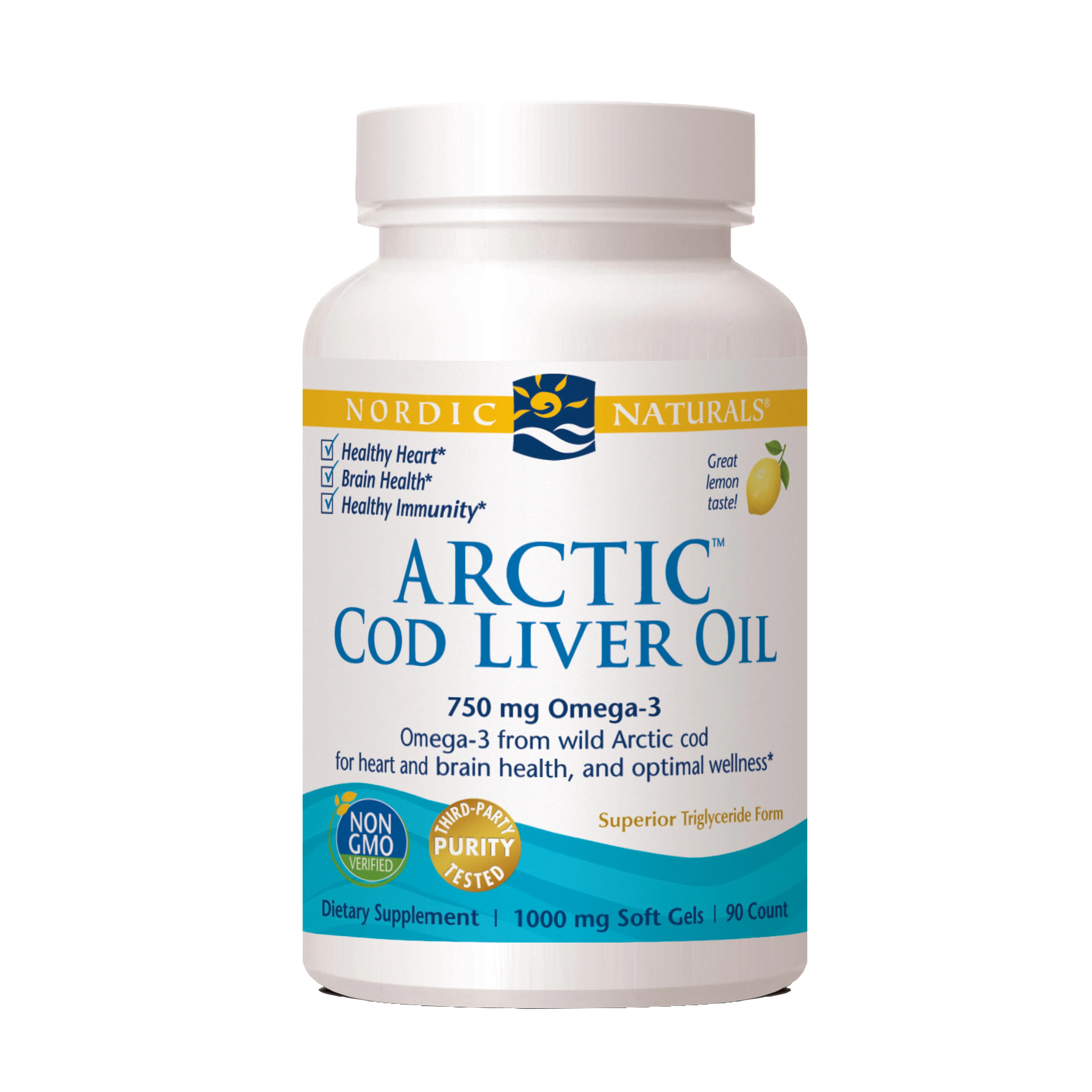 Nordic Naturals Arctic Cod Liver Oil 90 Softgels - Image 5