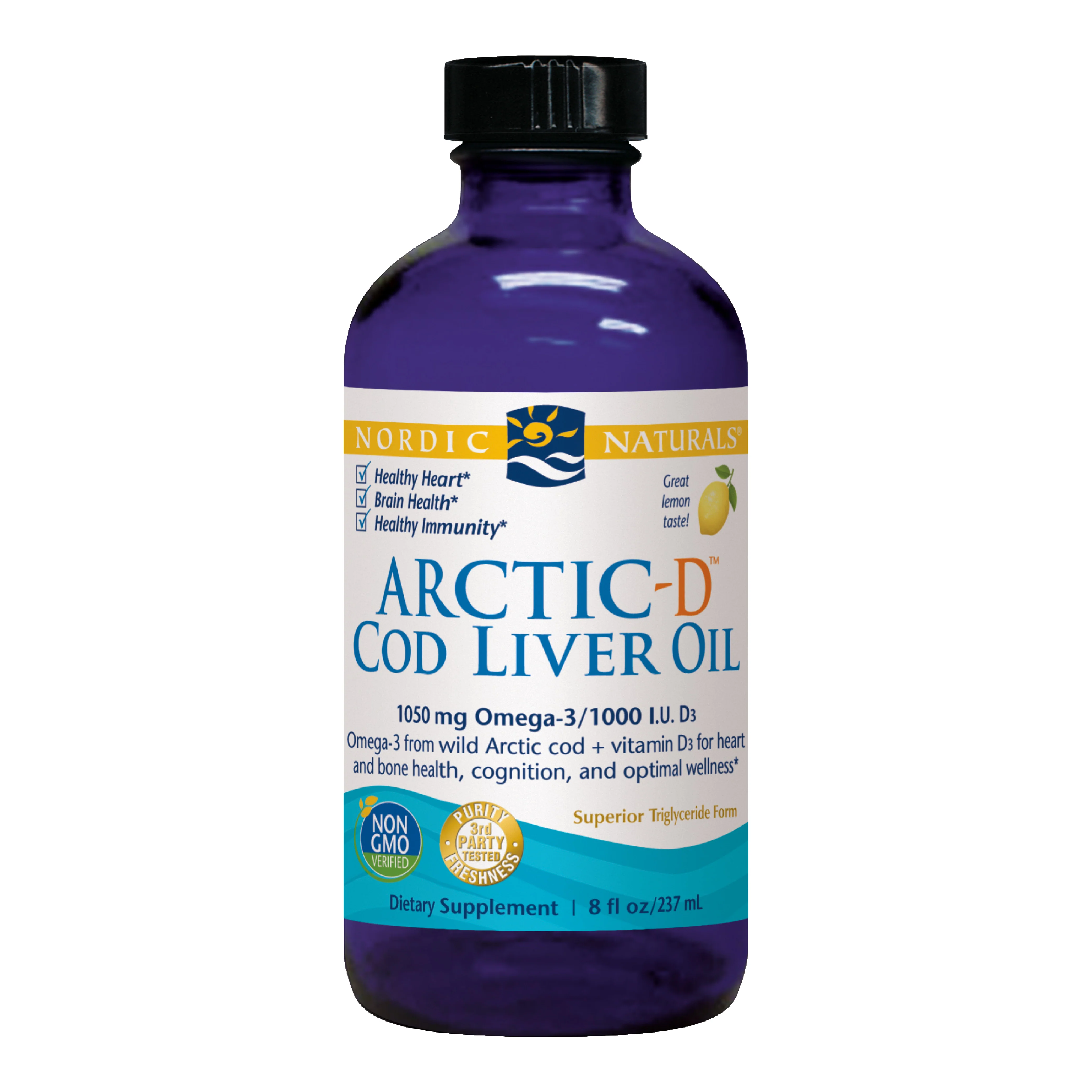 Nordic Naturals Arctic-D Cod Liver Oil 237ml - Image 3