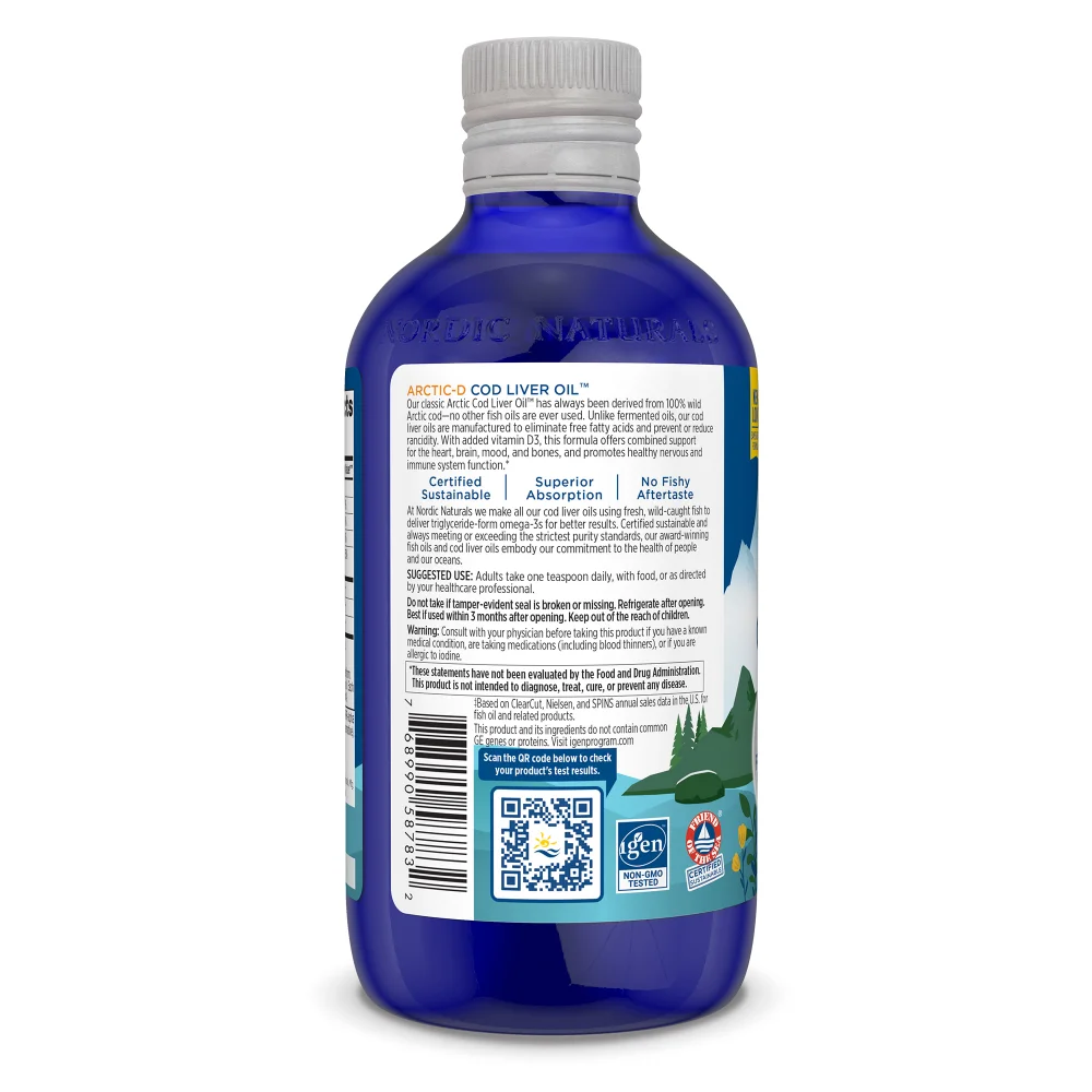 Nordic Naturals Arctic-D Cod Liver Oil 237ml - Image 5