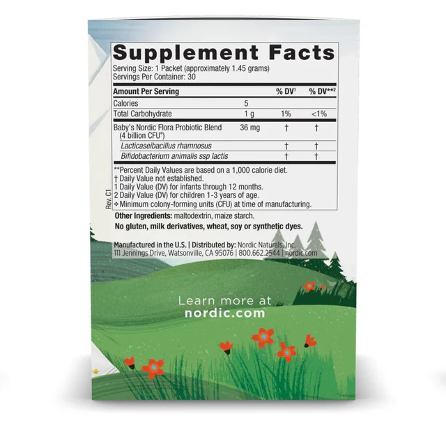 Nordic Naturals Baby's Probiotic Powder 30 Packets - Image 4