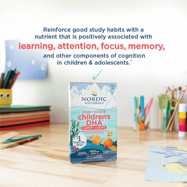 Nordic Naturals Zero Sugar Children's DHA Gummies x30 - Image 3