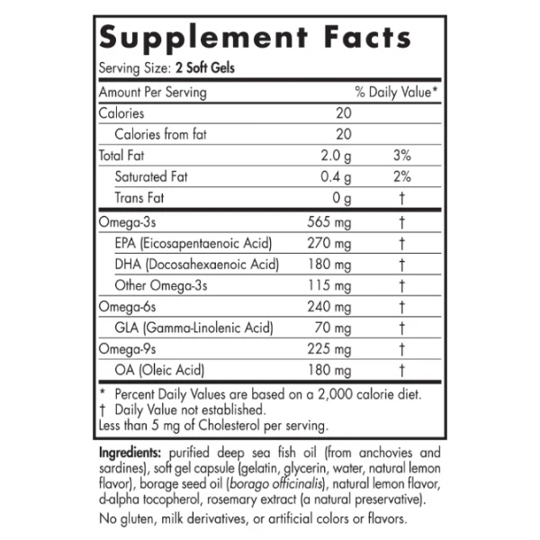 Nordic Naturals Complete Omega 120 Softgels - Image 2