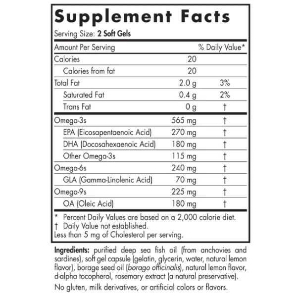 Nordic Naturals Complete Omega 180 Softgels - Image 2