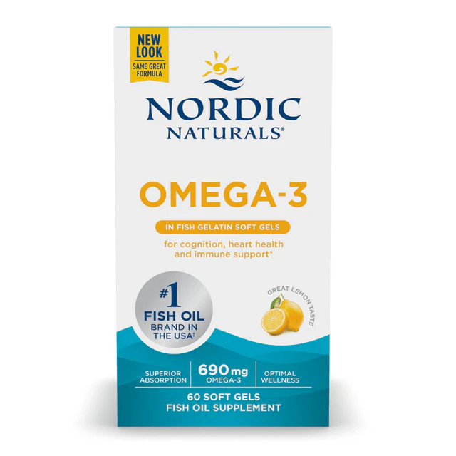 Nordic Naturals Omega-3 Fish Gelatin 60 Softgels - Image 3
