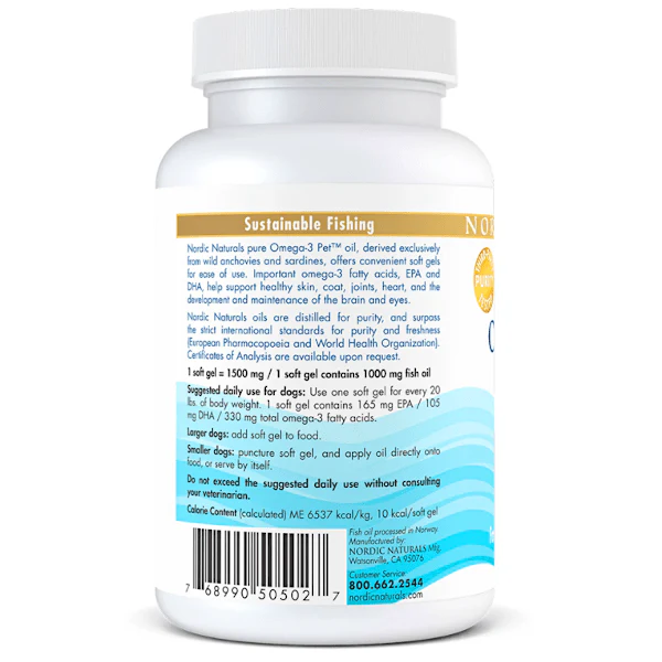 Nordic Naturals Omega-3 Pet 90 Softgels - Image 2