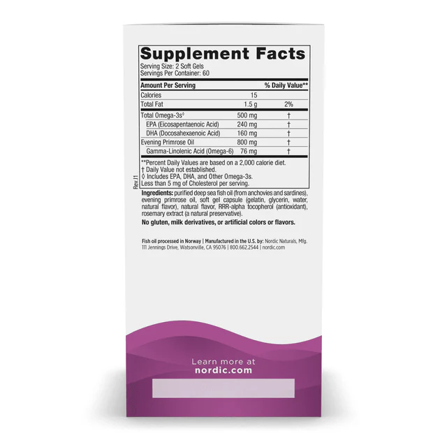 Nordic Naturals Omega Woman 120 Softgels - Image 3