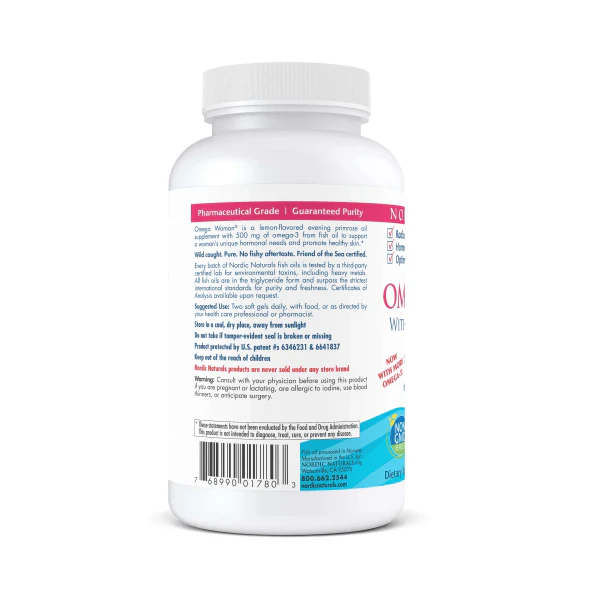 Nordic Naturals Omega Woman 120 Softgels - Image 7