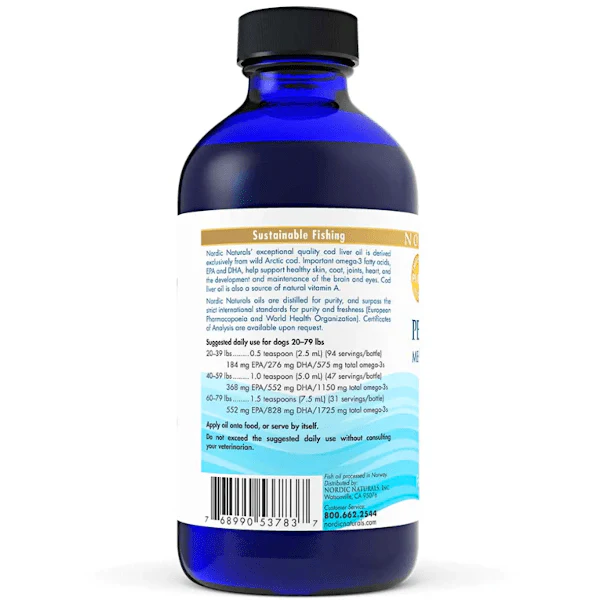 Nordic Naturals Pet Cod Liver Oil (Medium/Large Breed Dogs) 237ml - Image 4