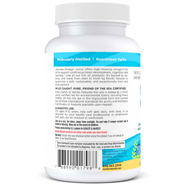Nordic Naturals Ultimate Omega Junior 90 Softgels - Image 4