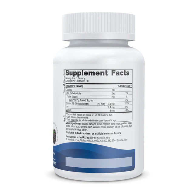 Nordic Naturals Vitamin D3 x60 Gummies - Image 2