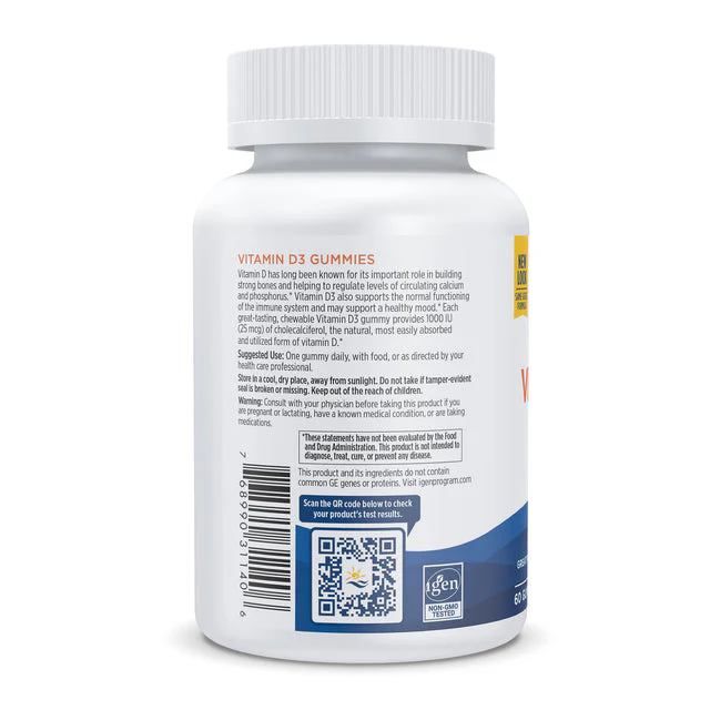 Nordic Naturals Vitamin D3 x60 Gummies - Image 3