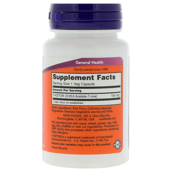 Now Foods 7-Keto 60 Veggie Caps - Image 2