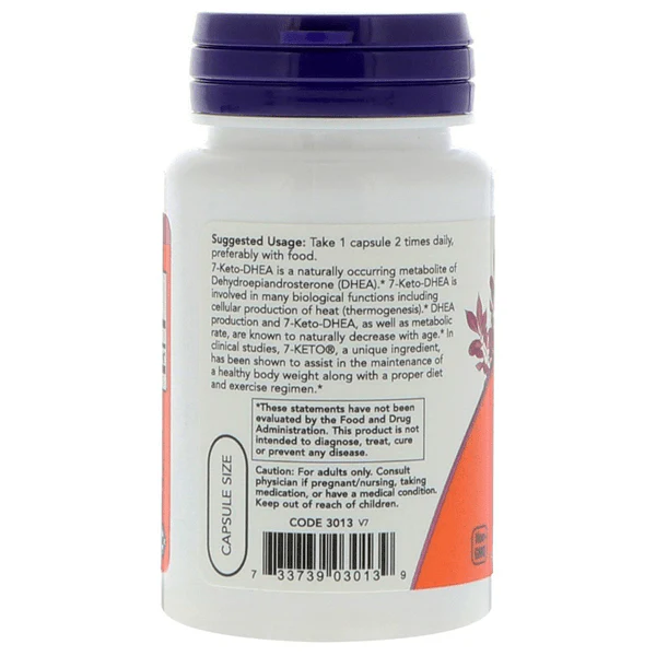Now Foods 7-Keto 60 Veggie Caps - Image 3
