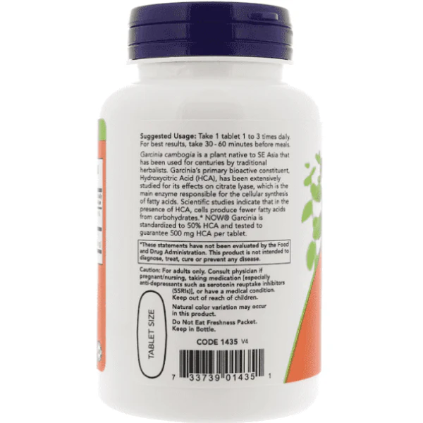 Now Foods Garcinia 1000mg 120 Tabs - Image 3