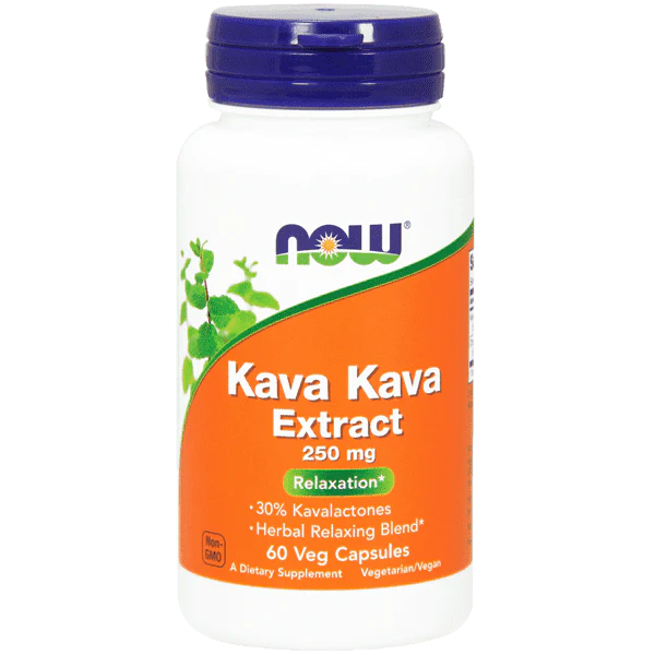 Now Foods Kava Extract 250mg 60 Veggie Caps
