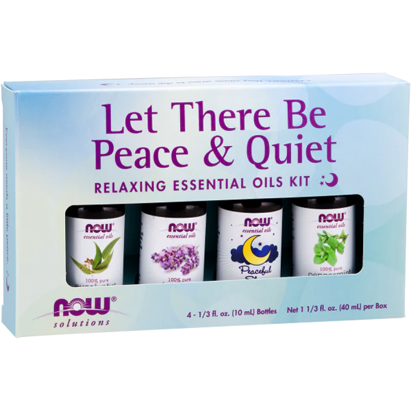Now Foods Let There Be Peace & Quiet Relaxing Essential Oils Kit 4x10ml
