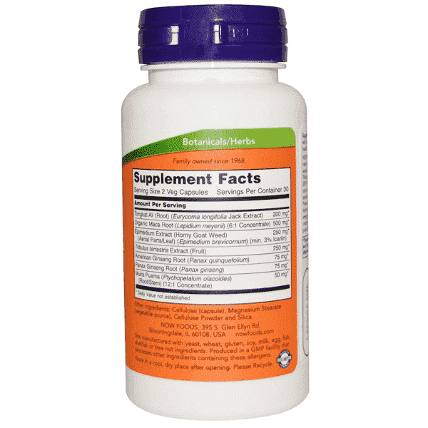 Now Foods TestoJack 200mg 60 Veggie Caps - Image 2