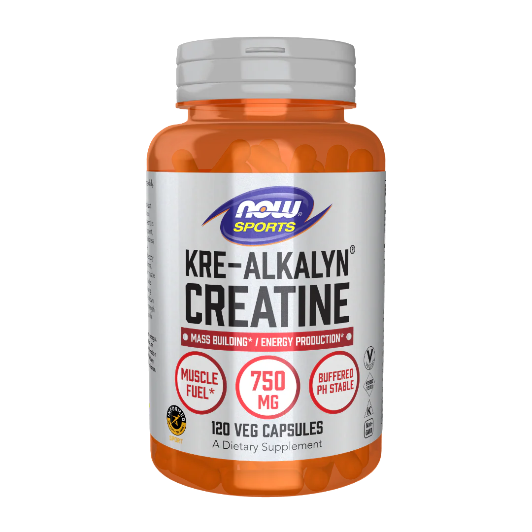 NOW Sports Kre-Alkalyn Buffered Creatine 1500mg 120 Capsules