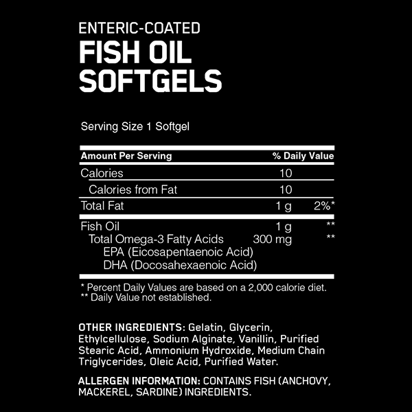 Optimum Nutrition Fish Oil 100 Softgels - Image 2
