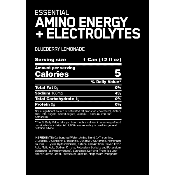 Optimum Nutrition Amino Energy + Electrolytes Sparkling 355ml x12 - Image 5