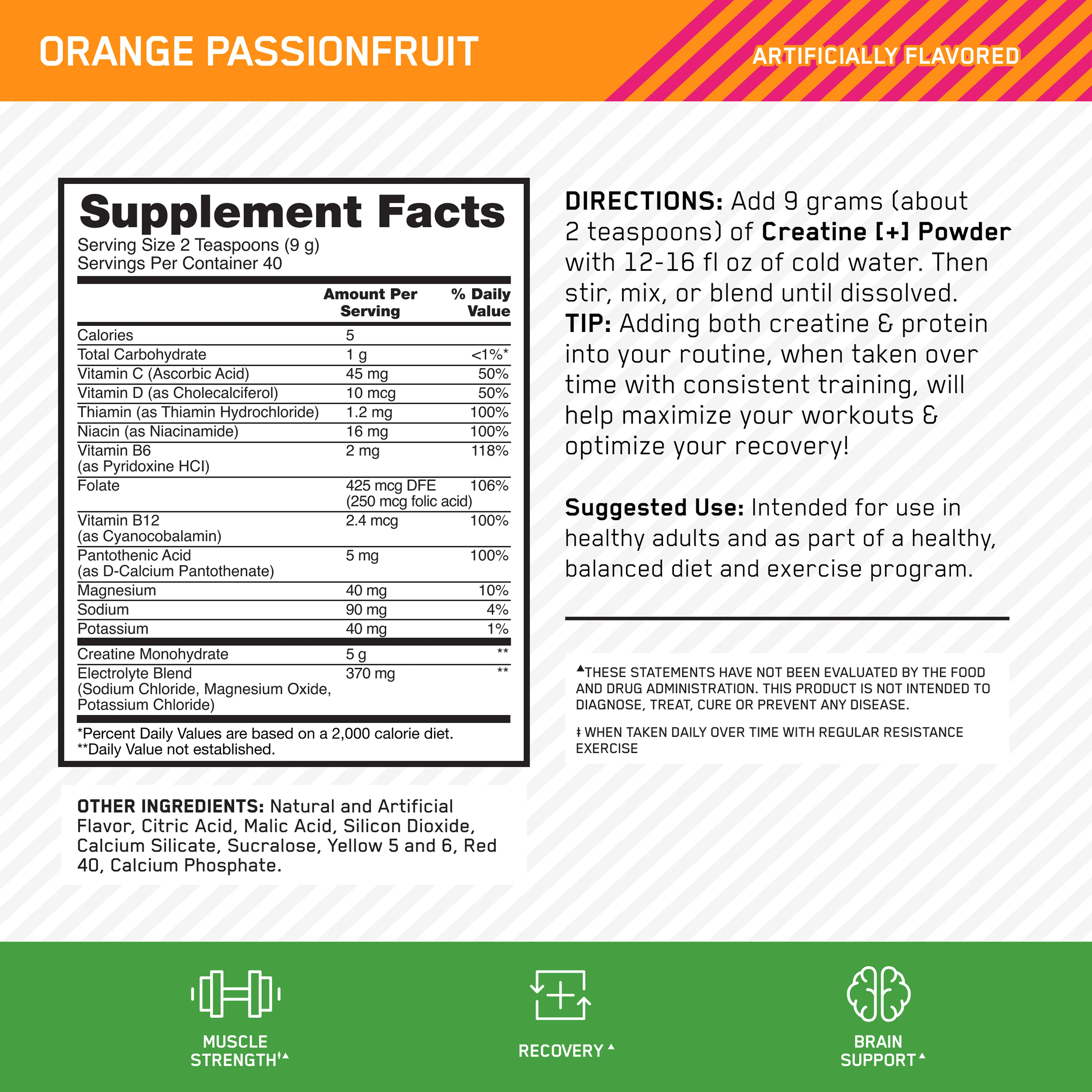 Optimum Nutrition Creatine Plus - Image 2