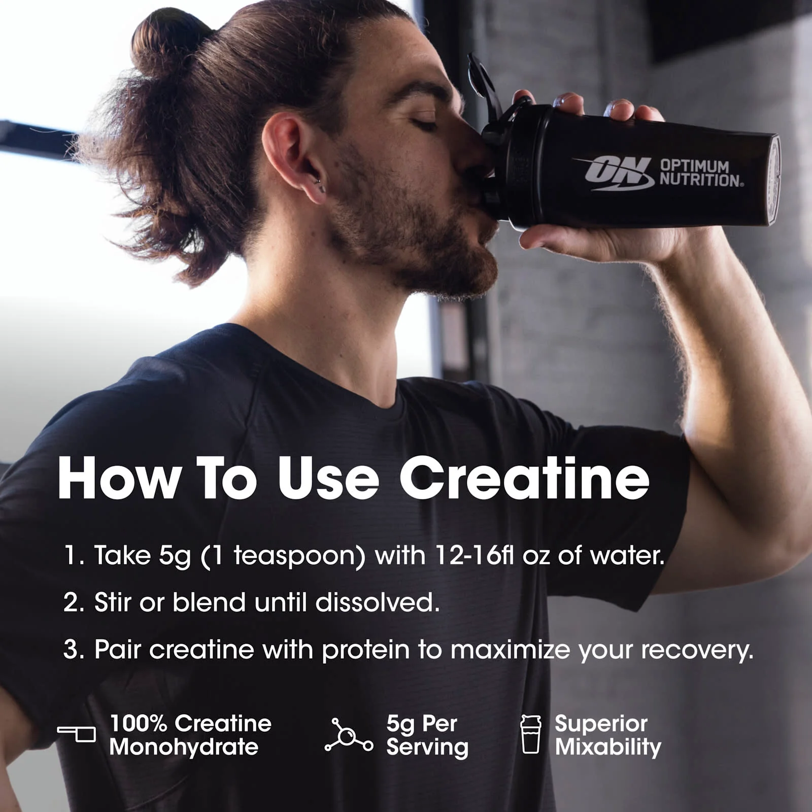 Optimum Nutrition Creatine 600g - Image 7