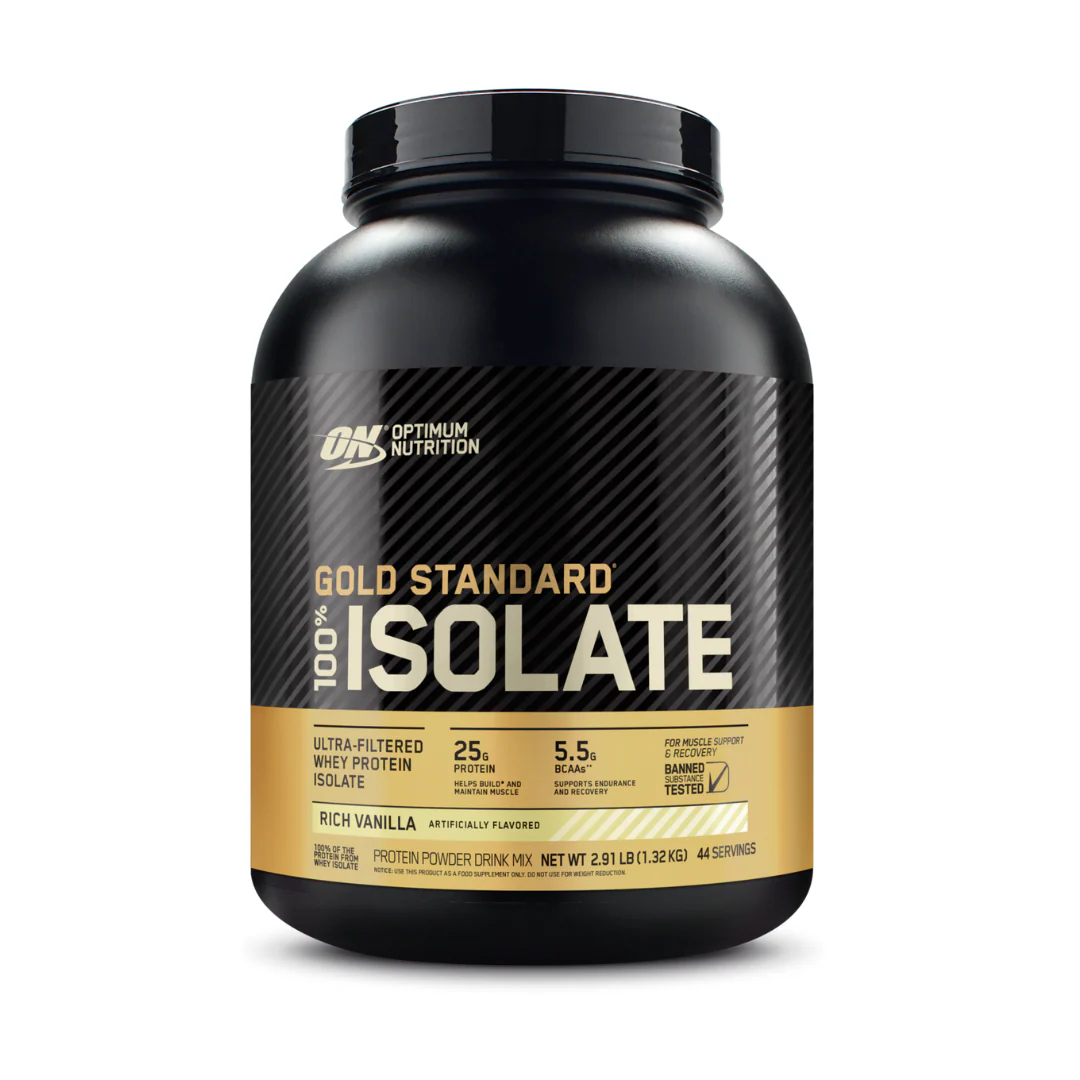 Optimum Nutrition Gold Standard 100% Isolate 1.36kg + FREE Steel Shaker - Image 3