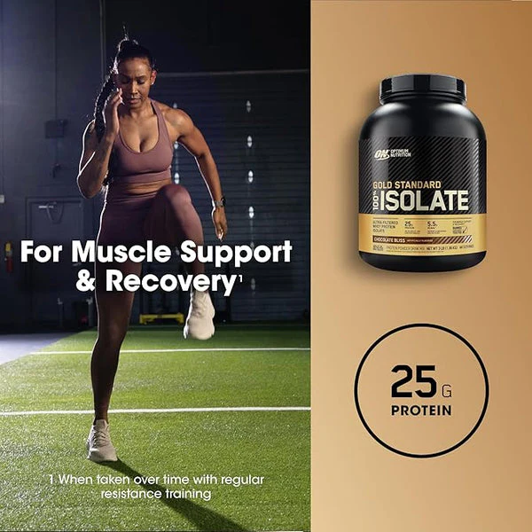 Optimum Nutrition Gold Standard 100% Isolate 1.36kg + FREE Steel Shaker - Image 4