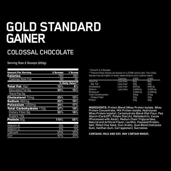 Optimum Nutrition Gold Standard Gainer 10lb - Image 3
