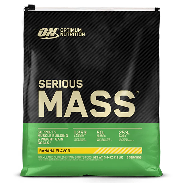 Optimum Nutrition Serious Mass 12lb + FREE BEANIE - Image 3