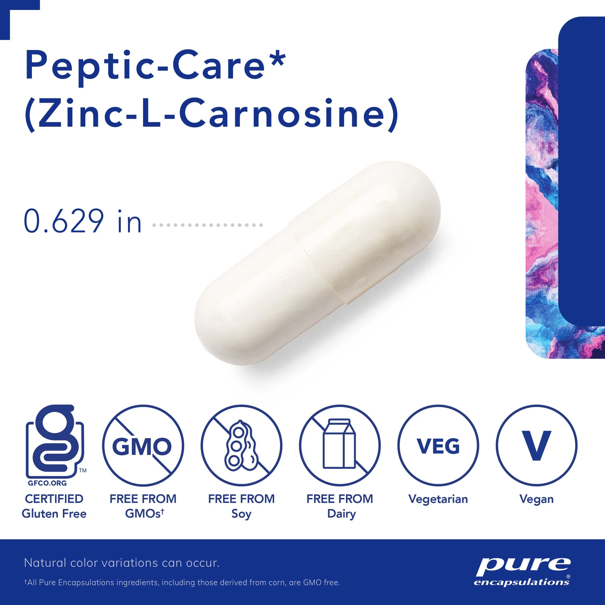 Pure Encapsulations Peptic-Care‡ (Zinc-L-Carnosine) - Image 2