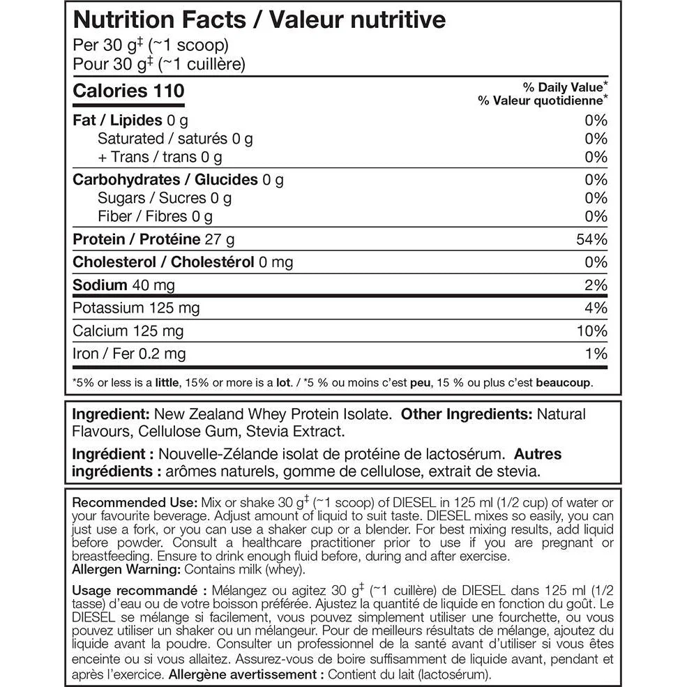 Perfect Sports Diesel New Zealand Whey Isolate - 2 lbs - Image 6