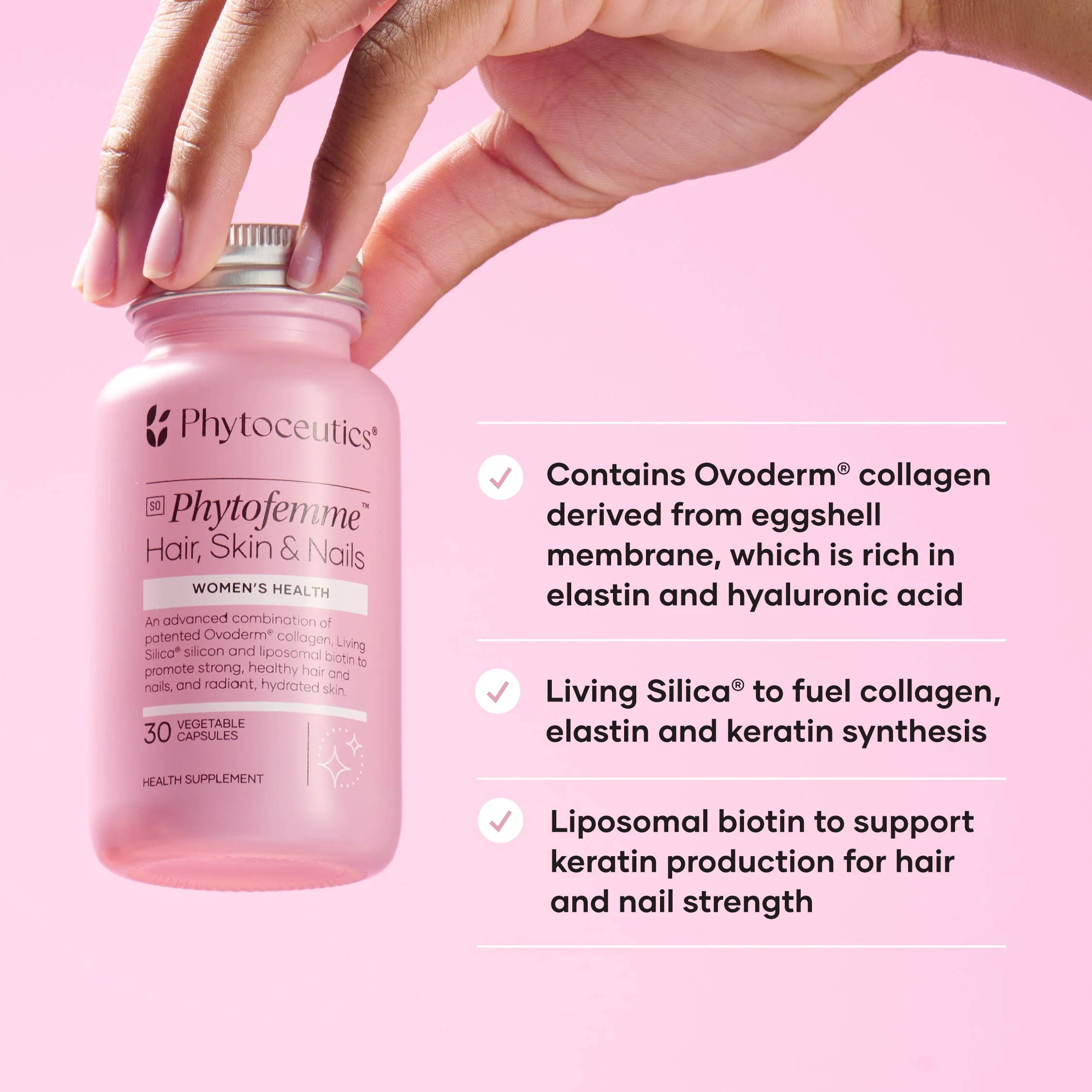 Phytoceutics® Phytofemme™ Hair, Skin & Nails (Superskin) - Image 2